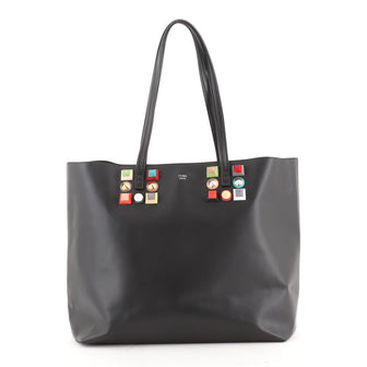 Fendi Roll Tote Studded Leather Medium