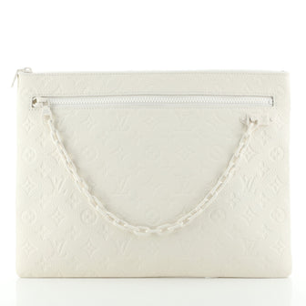 Louis Vuitton A4 Pouch Monogram Taurillon Leather