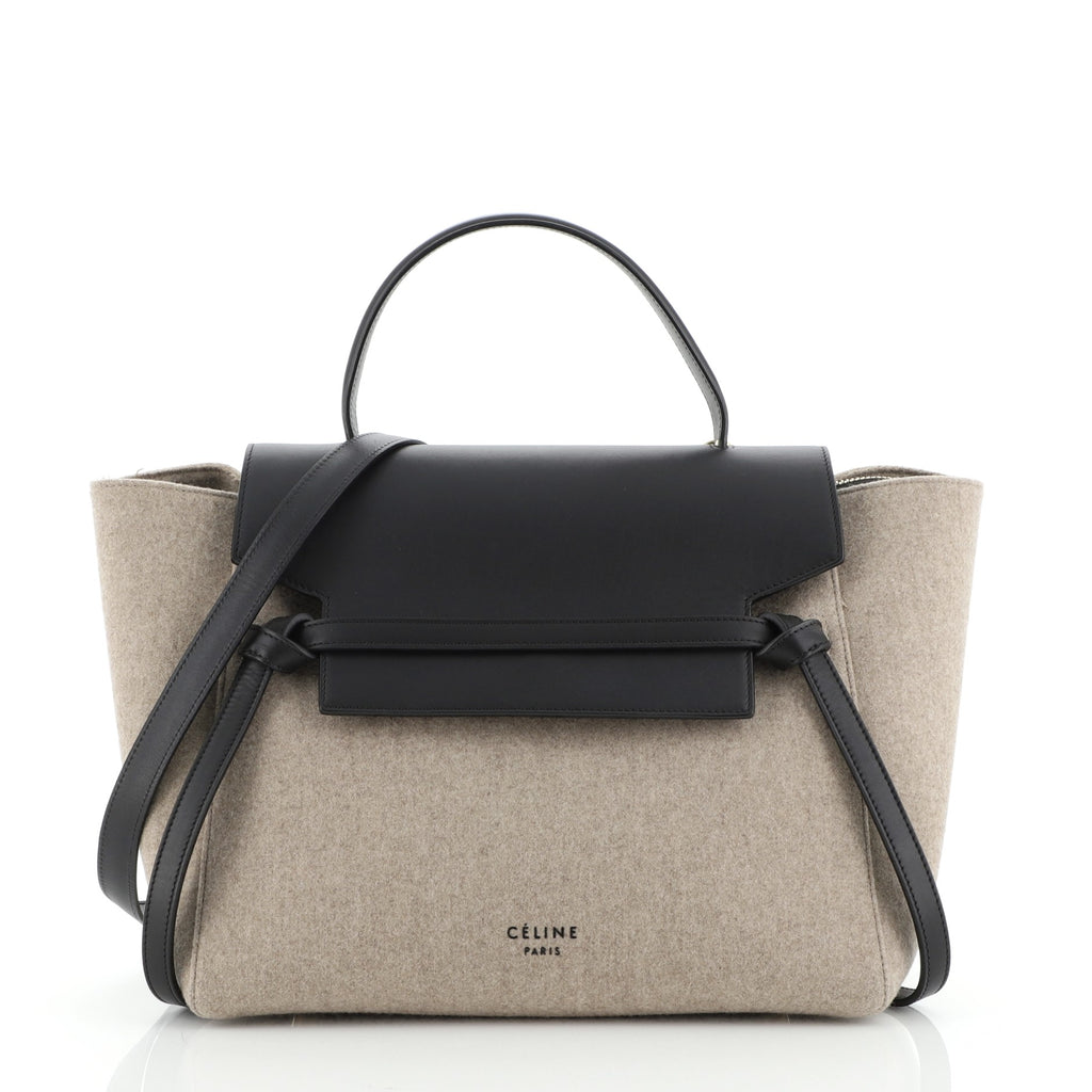 Celine Grey Belt Bag Medium, Luxury, Bags & Wallets on Carousell