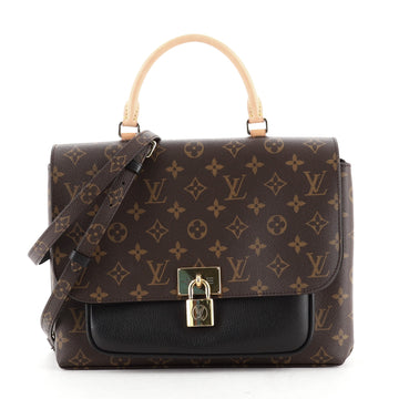 Louis Vuitton Marignan Handbag Monogram Canvas with Leather