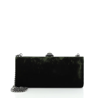 Christian Louboutin Keops Chain Clutch Velvet Small