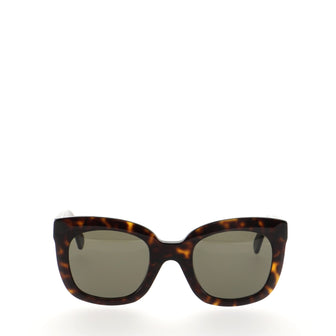 Celine Marta Cat Eye Sunglasses Tortoise Acetate