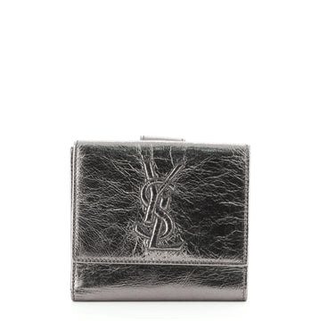Saint Laurent Belle De Jour French Wallet Leather Compact