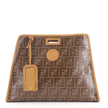 Fendi Peekaboo Defender Zucca Coated Canvas
