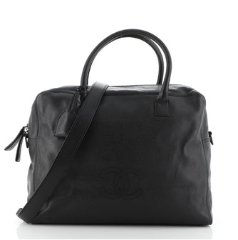 Chanel Vintage CC Convertible Bowler Bag Caviar Large