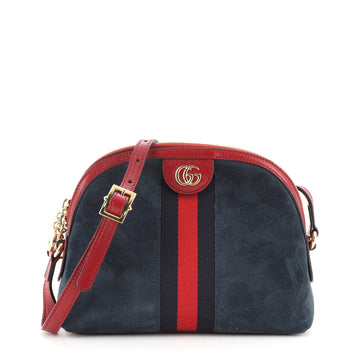 Gucci Ophidia Dome Shoulder Bag Suede Small