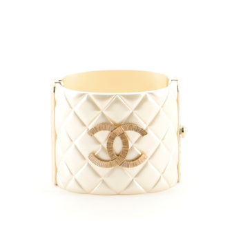 Chanel CC Cuff Quilted Resin