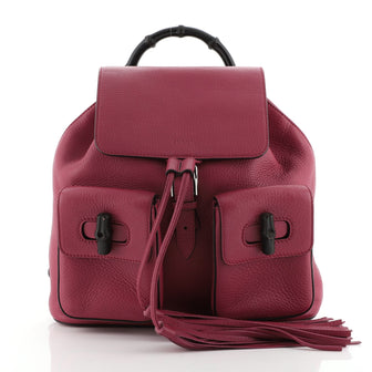 Gucci Bamboo Tassel Backpack Leather Medium