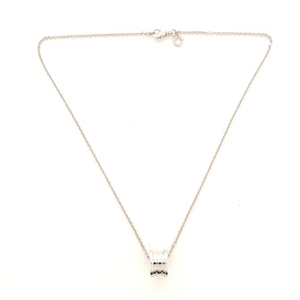 Bvlgari B.Zero1 Pendant Necklace 18K White Gold
