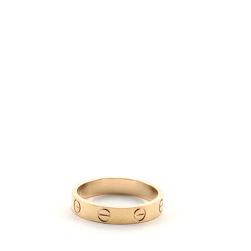 Love Wedding Band Ring 18K Rose Gold 6 - 52