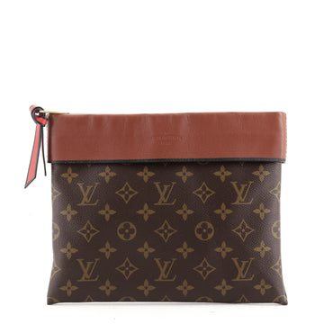Louis Vuitton Tuileries Pochette Monogram Canvas with Leather