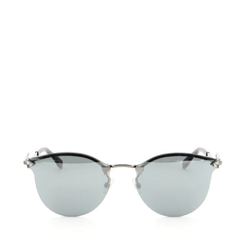 Fendi Iridia Round Sunglasses Metal