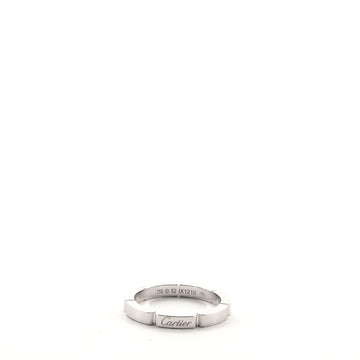 Cartier Maillion Panthere Wedding Band Ring 18K White Gold