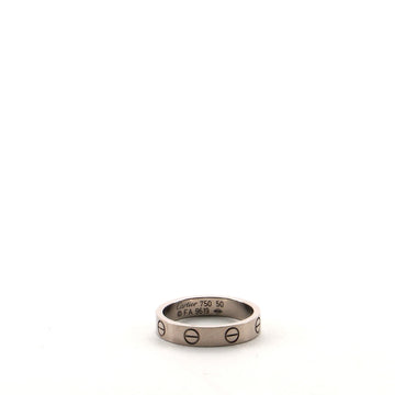 Cartier Love Wedding Band Ring 18K White Gold