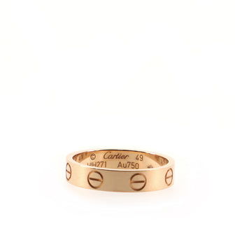 Cartier Love Wedding Band Ring 18K Rose Gold