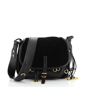 Prada Corsaire Messenger Bag Velvet and City Calf