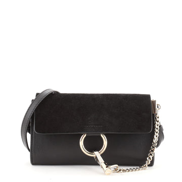 Chloe Faye Shoulder Bag Leather and Suede Mini