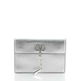 Valentino VChain Pouch Leather