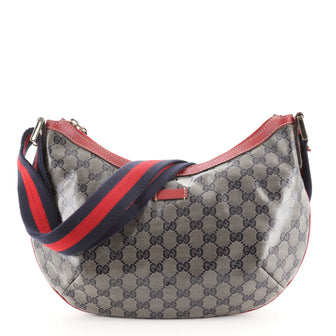 Gucci Saddle Zip Messenger Bag GG Coated Canvas Medium
