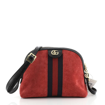 Gucci Ophidia Dome Shoulder Bag Suede Small