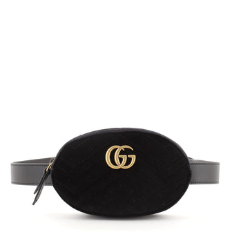 Gucci GG Marmont Belt Bag Matelasse Velvet