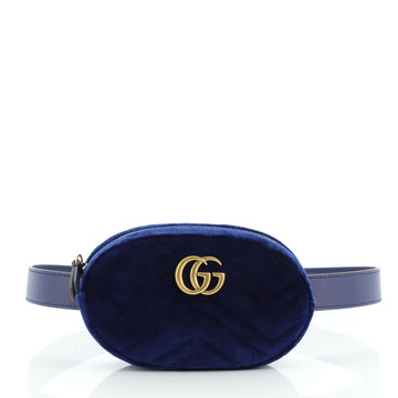 Gucci GG Marmont Belt Bag Matelasse Velvet