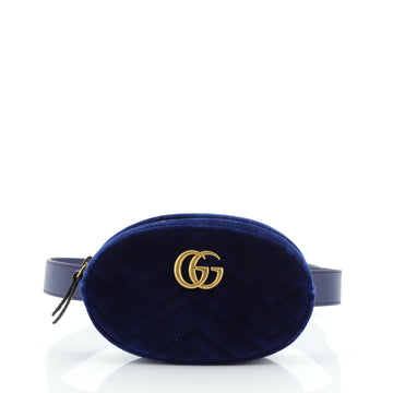 Gucci GG Marmont Belt Bag Matelasse Velvet