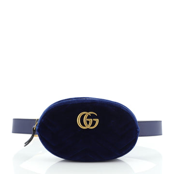 Gucci GG Marmont Belt Bag Matelasse Velvet