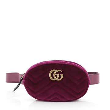 Gucci GG Marmont Belt Bag Matelasse Velvet