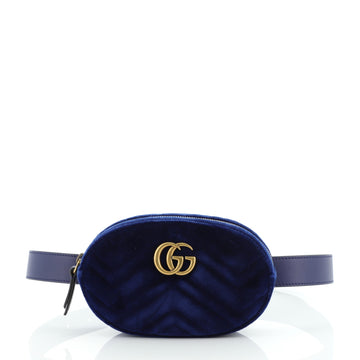 Gucci GG Marmont Belt Bag Matelasse Velvet