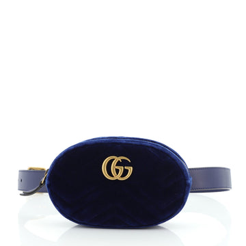 Gucci GG Marmont Belt Bag Matelasse Velvet