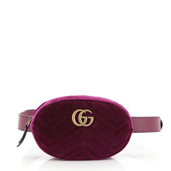 Gucci GG Marmont Belt Bag Matelasse Velvet