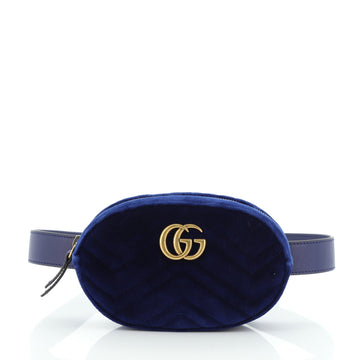 Gucci GG Marmont Belt Bag Matelasse Velvet