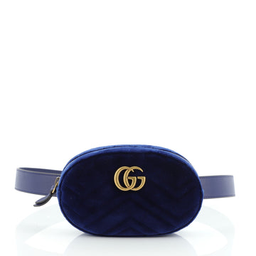 Gucci GG Marmont Belt Bag Matelasse Velvet