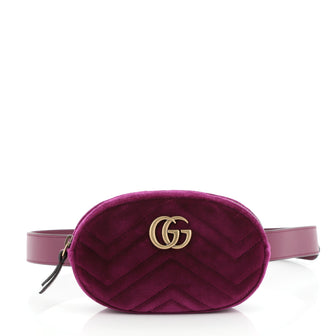 Gucci GG Marmont Belt Bag Matelasse Velvet