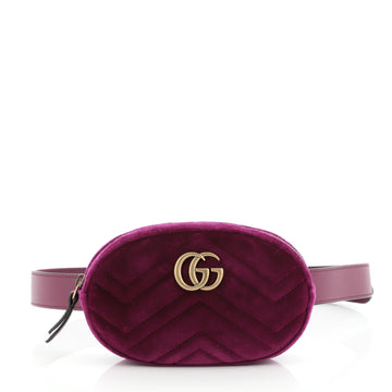 Gucci GG Marmont Belt Bag Matelasse Velvet