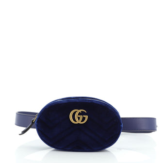 Gucci GG Marmont Belt Bag Matelasse Velvet