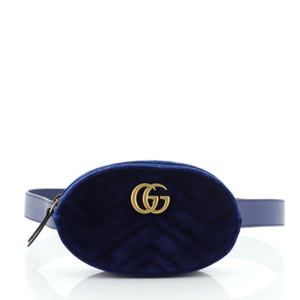 Gucci GG Marmont Belt Bag Matelasse Velvet