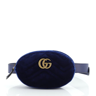 Gucci GG Marmont Belt Bag Matelasse Velvet