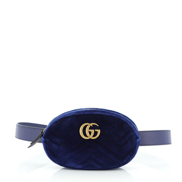 Gucci GG Marmont Belt Bag Matelasse Velvet