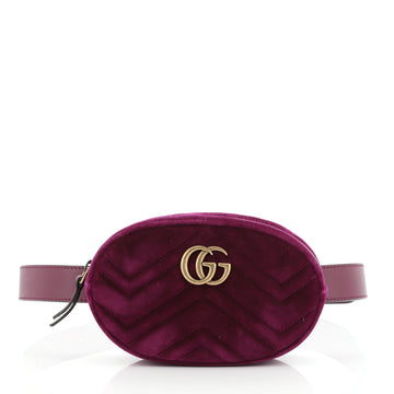 Gucci GG Marmont Belt Bag Matelasse Velvet