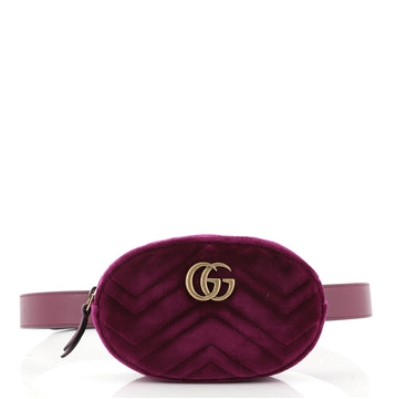 Gucci GG Marmont Belt Bag Matelasse Velvet