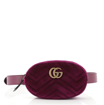 Gucci GG Marmont Belt Bag Matelasse Velvet