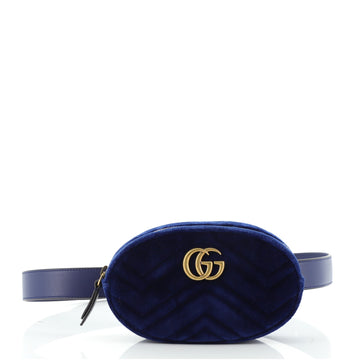 Gucci GG Marmont Belt Bag Matelasse Velvet