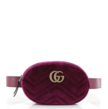 Gucci GG Marmont Belt Bag Matelasse Velvet