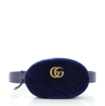 Gucci GG Marmont Belt Bag Matelasse Velvet