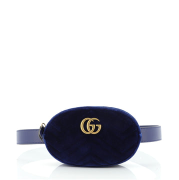 Gucci GG Marmont Belt Bag Matelasse Velvet
