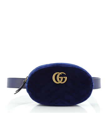 Gucci GG Marmont Belt Bag Matelasse Velvet