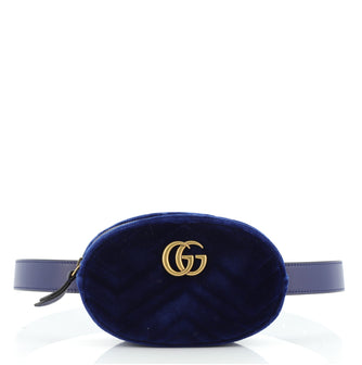 Gucci GG Marmont Belt Bag Matelasse Velvet