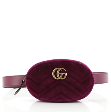 Gucci GG Marmont Belt Bag Matelasse Velvet